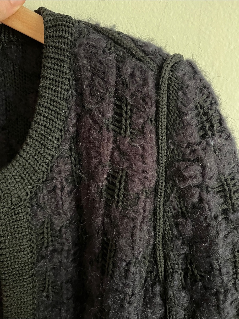 Maje Garcon Cable Knit Crop Cardigan Jacket - Picture 8 of 16